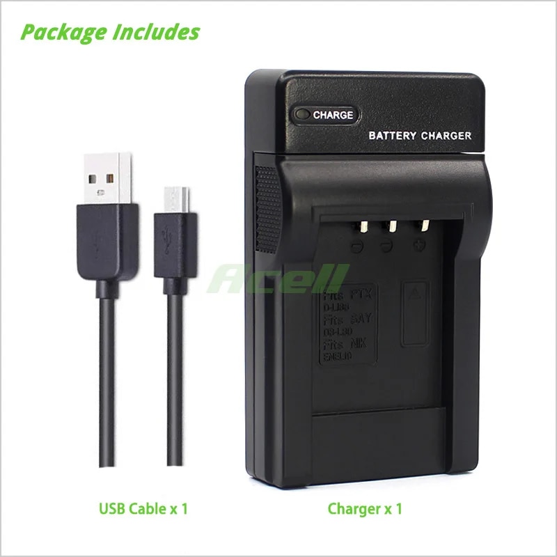 【Lejia】MH-66 USB for Nikon COOLPIX W150 W100 A300 S5200 S4400 S4200 S4150 S3400 S2800 S2750 Camera. 