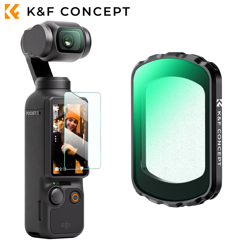 K F Concept Magnetic Black Mist 1/8 Filter Black Diffusion Creative Mist Cinematic Effect Filters for DJI Osmo Pocket 3