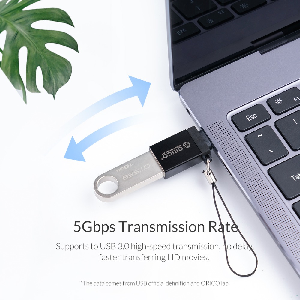 Orico CBT-UT01 Type-C to USB3.0 Adapter Black. 