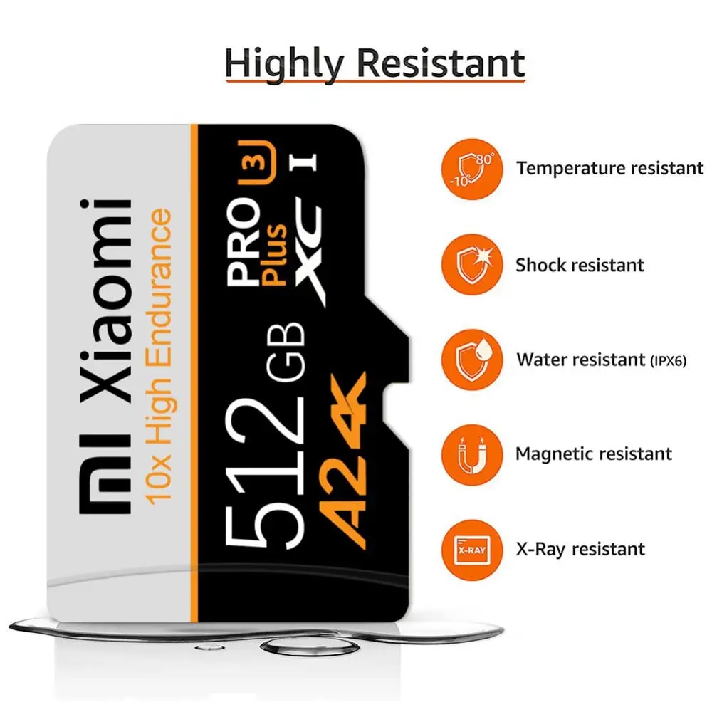 Xiaomi 2TB 1TB Memory Card High Speed C 10 SD Card 128GB 256GB 512GB V60 A2 Flash Memory Card 128GB Micro Tarjeta Sd For Phone. 