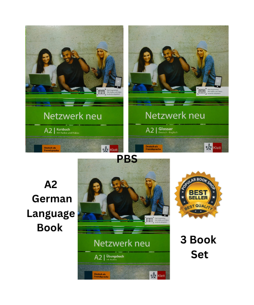 Netzwerk neu A2 German Language ( Kursbuch + Ubungsbuch + Glossar ) 3 Book Set (Color Print). 