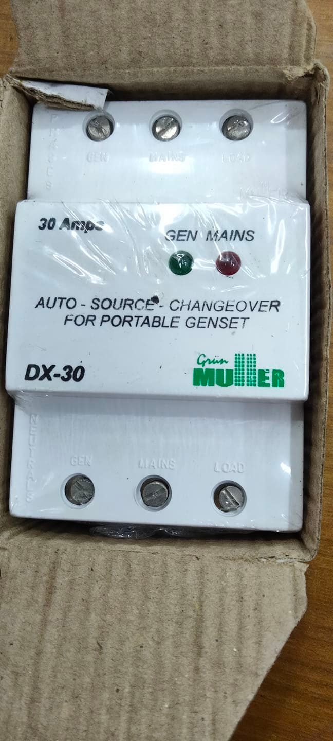 Automatic Changeover  Switch for Generator- Single phase Mulller Brand. 