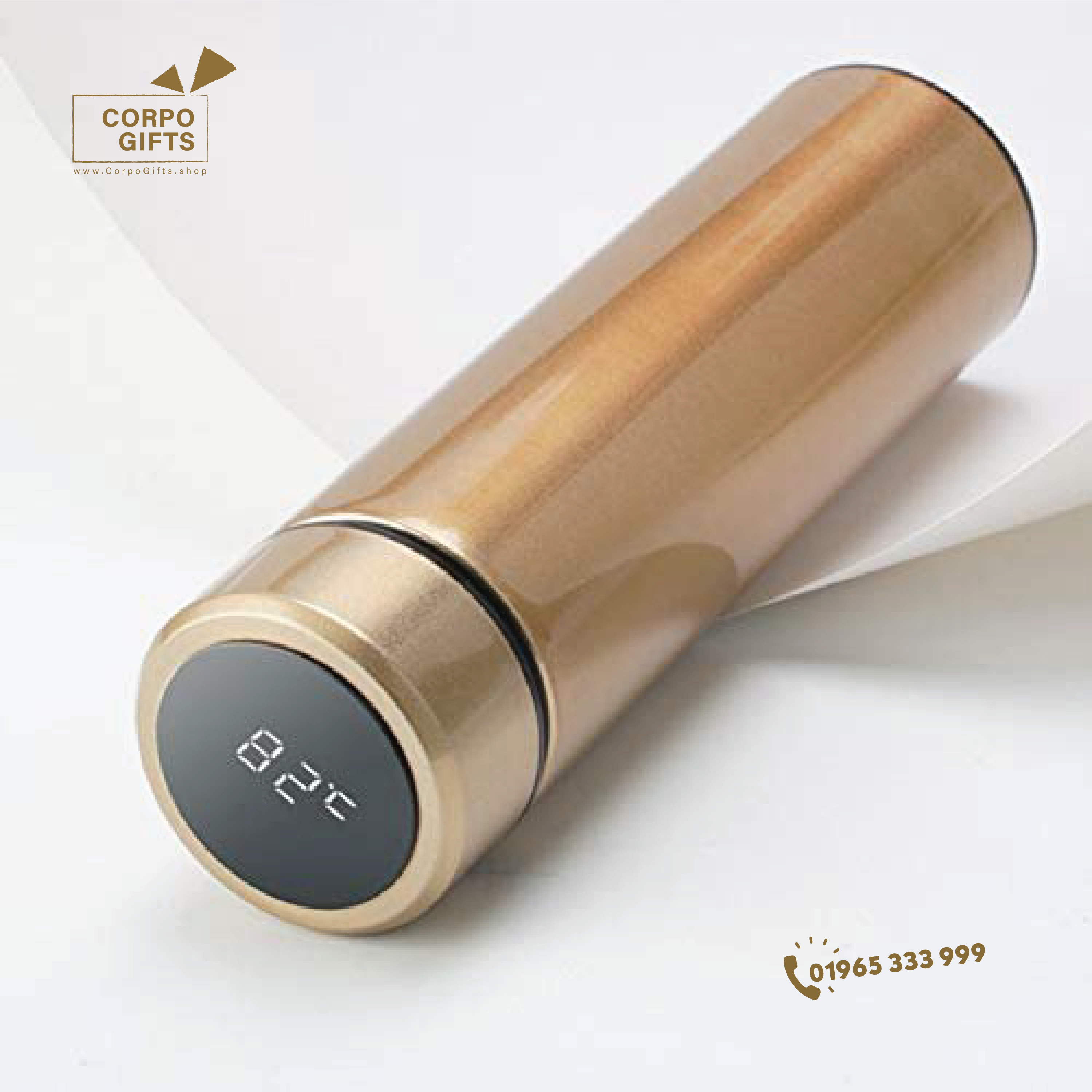 Smart Vacuum Insulated Water Bottle with LED Temperature Display 500 ml Flask. 
