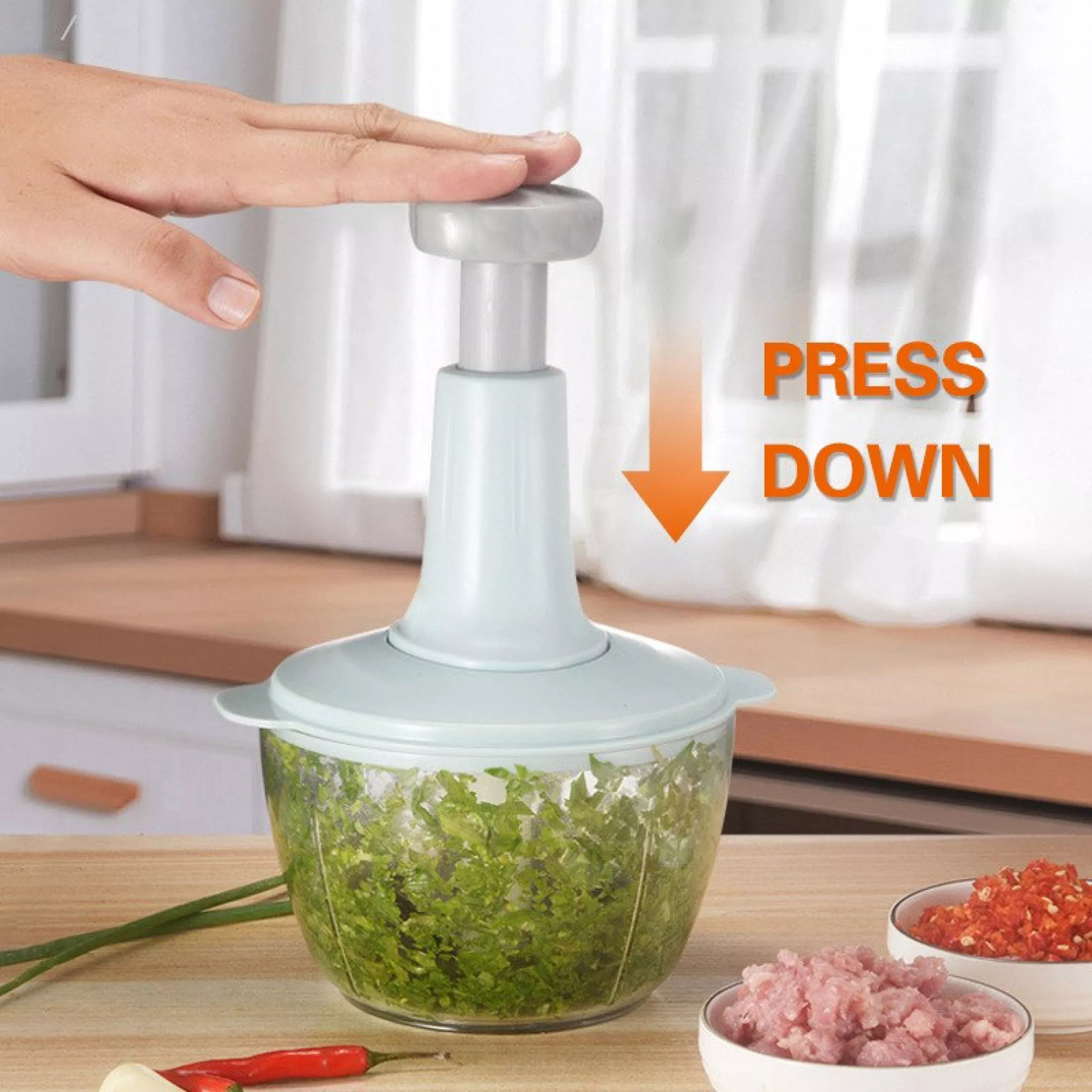 Multi-functional Manual Vegetable Chopper. 