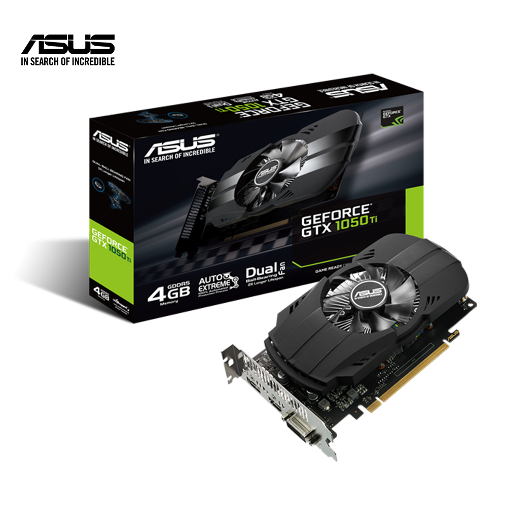 ASUS Phoenix GeForce GTX 1050 Ti 4GB GDDR5 Graphics Card. 