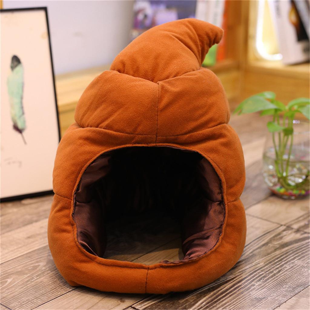 Cocoapps Store-Shiba Inu Plush Stuffed Soft Pillow Doll Cartoon Poop Hat Cute Shiba Soft Toy. 