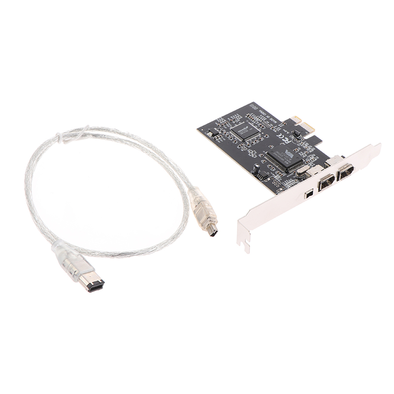 PCIe Firewire Card for Windows 10,IEEE 1394 PCI Express Controller 4 Ports Jessica. 