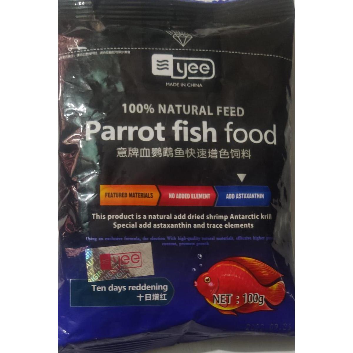 Yee Parrot Fish Food (1.5 mm) 100 gm