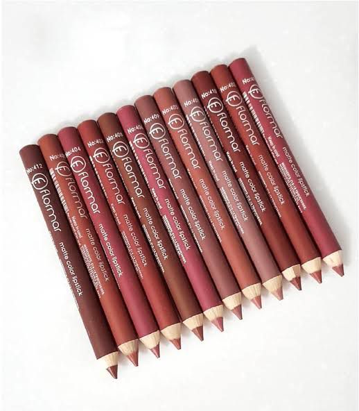 Flormar Pencil Lip Liner Set 12 pieces in one packet. 