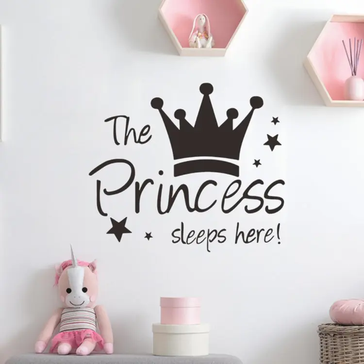 The prince sleeps hot sale here wall sticker