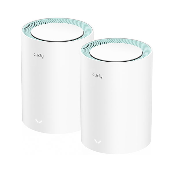 Cudy M1300 AC1200 Mbps Gigabit Dual-Band Mesh (2-Pack) Wi-Fi Router