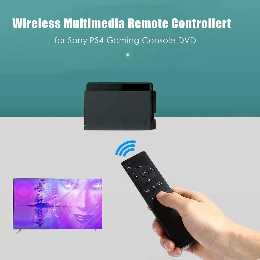 for PS4 Remote Controller Battery Powered for Sony PS4 DVD Multimedia Remote Control Games 2.4G Wireless Video Media Controller. 