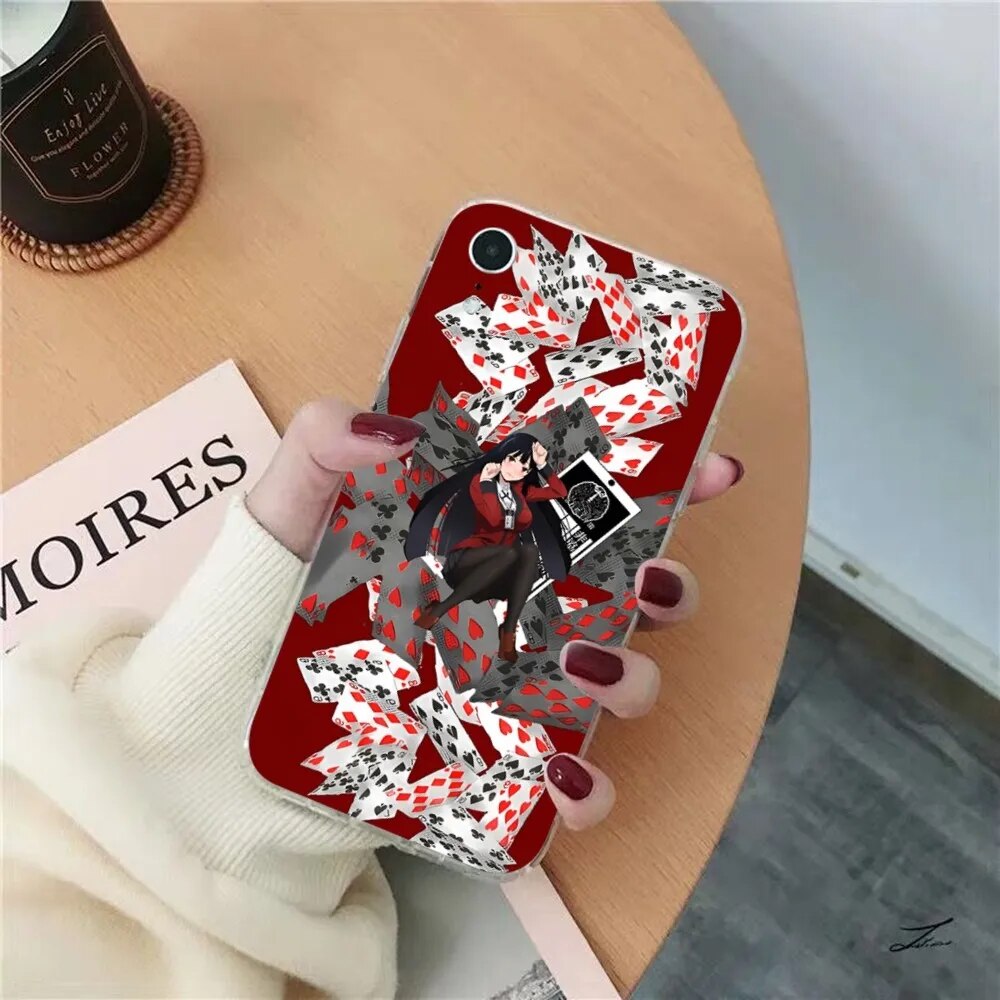 Kakegurui Jabami Yumeko Phone Case for iPhone 15 8 7 6 6S Plus X SE 2020 XR XS 14 11 12 13 Mini Pro Max Mobile Case. 