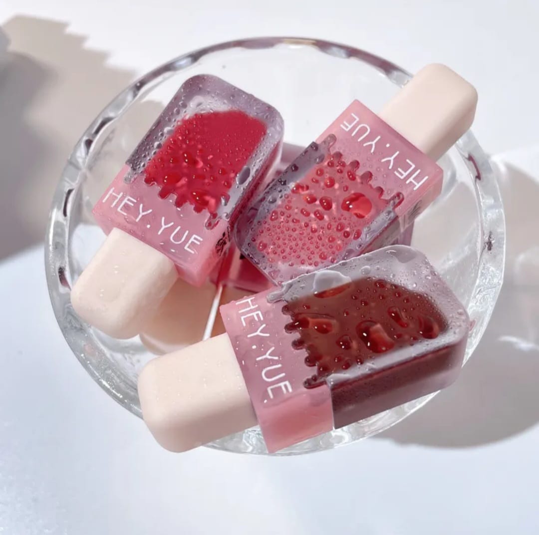 1pcs Hey Yue Ice Cream Lip Glaze Lipstick Lip Gloss (6 Shades Available). 