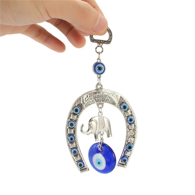 Turkish Blue Glass Evil Eye Amulet Wall Hanging Home Decoration Lucky Protection