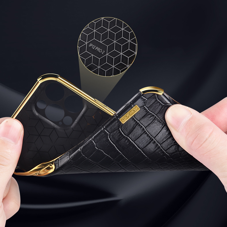Case for Iphone 6/Iphone 6S Crocodile Pattern 360 Degree Rotating Ring Protective Cover Compatible with Magnetic Car. 