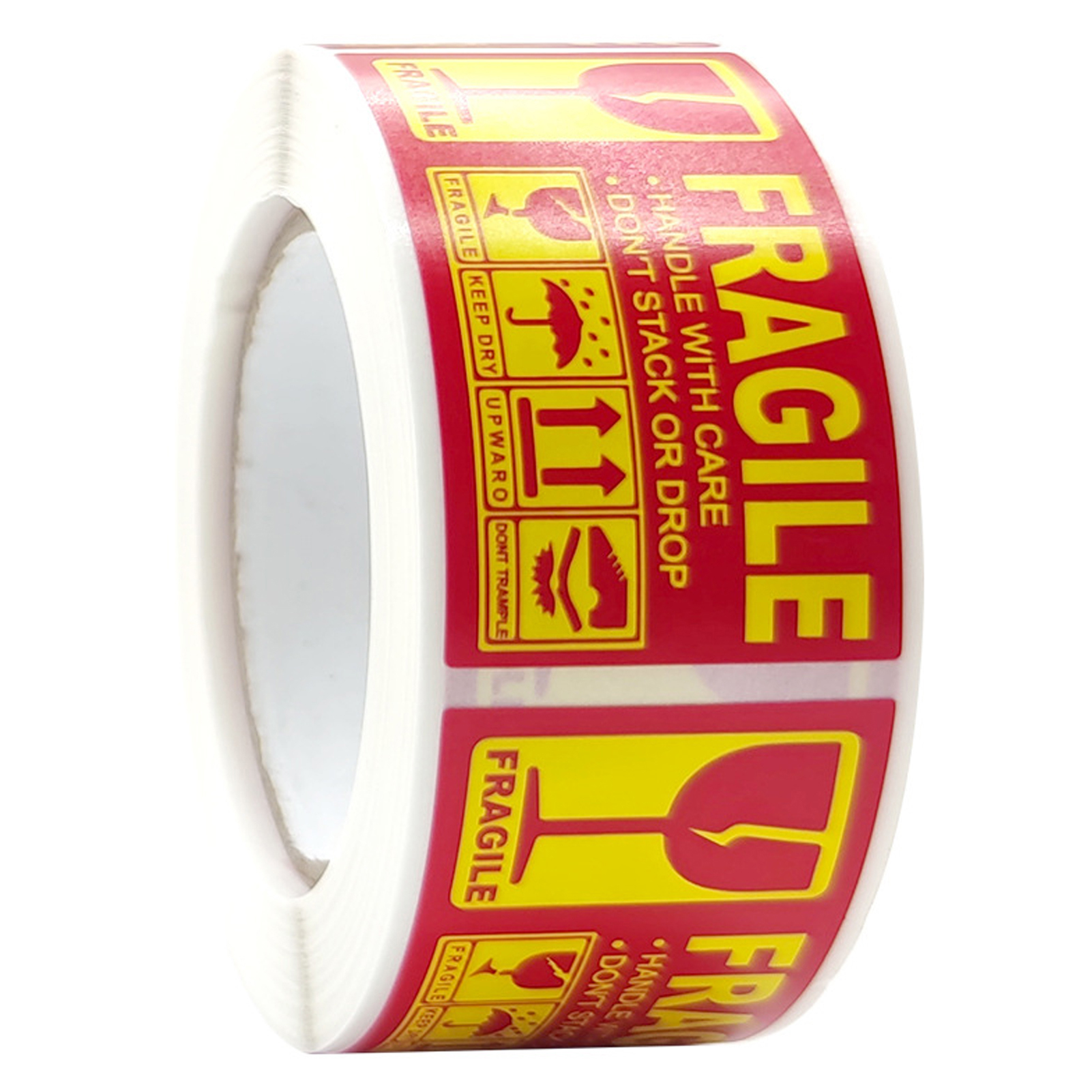Fragile Warning Sign Sticker Scuff Resistant Careful Handling Fragile Warning Sign Sticker. 