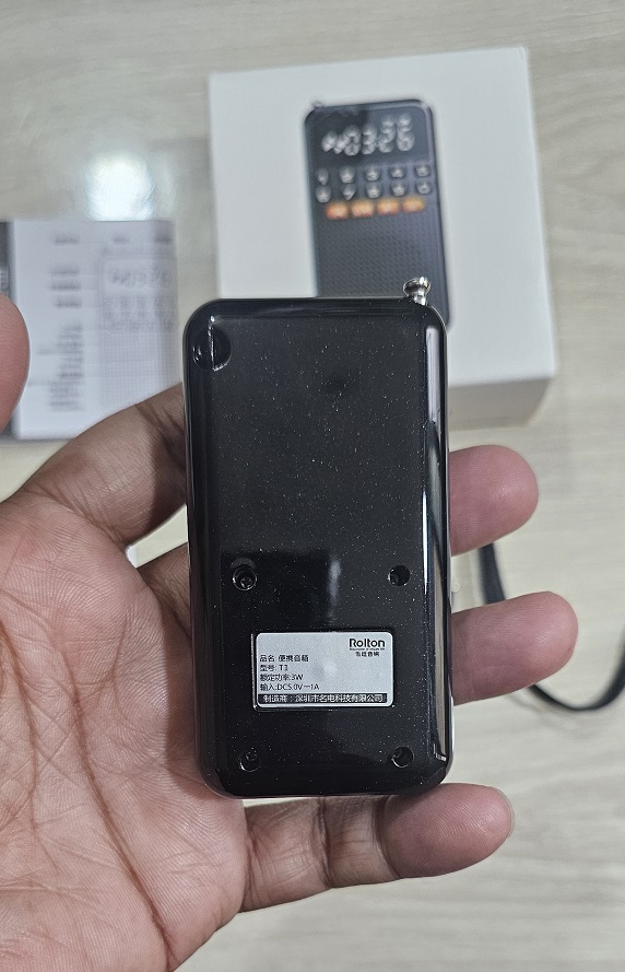 Rolton T1 Portable FM Mini Radio Bluetooth TF Card With Flashlight. 