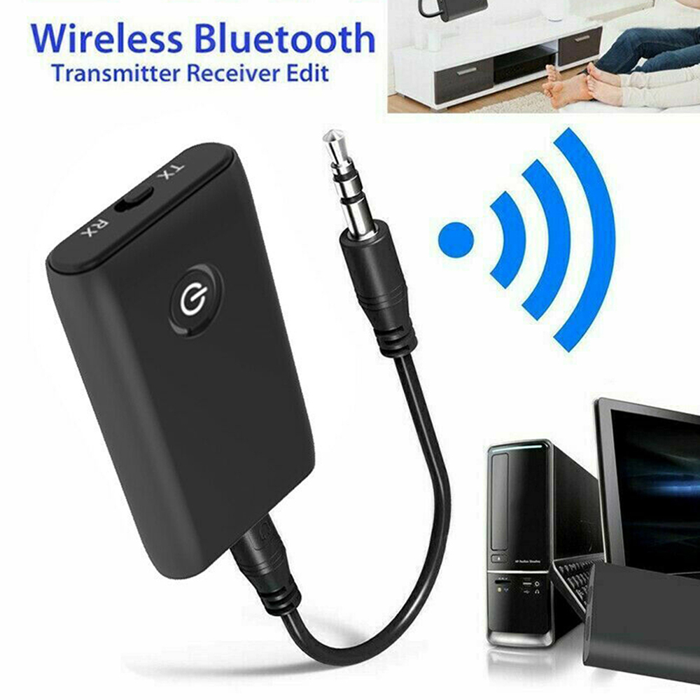 Hannord 2 in 1 Wireless Bluetooth 5.0 Transmitter Receiver Chargable Audio Adapter For TV PC Car Speaker 3.5mm AUX Hifi Music. 
