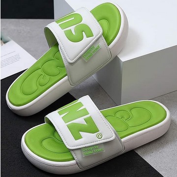 Stylish Black, Yellow, Green and White Color Slides Slipper SUNZTONZ Light Weight Casual Style Sandal for Men. 