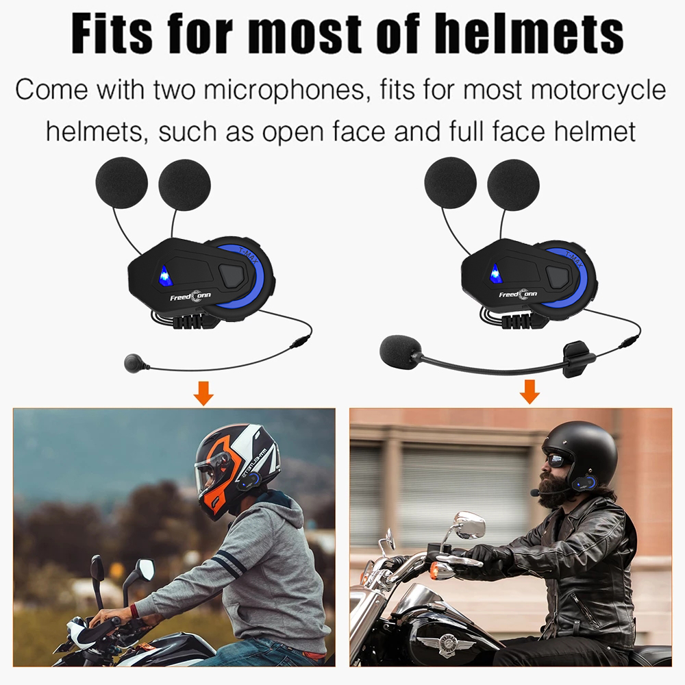 FreedConn T-MAX Hard Soft Wire Earphone Speaker Cable for Motorcycle Open face/ Half Face Helmet Bluetooth Intercom Headset. 