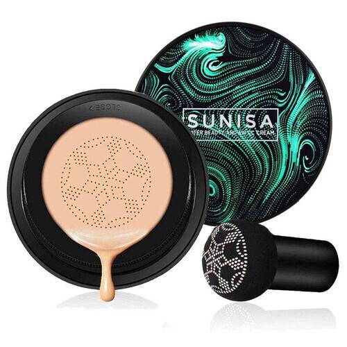 SUNISA New Mushroom Head Make up Air Cushion Moisturizing Foundation Air-permeable Natural Brightening Makeup BB Cream - Foundation