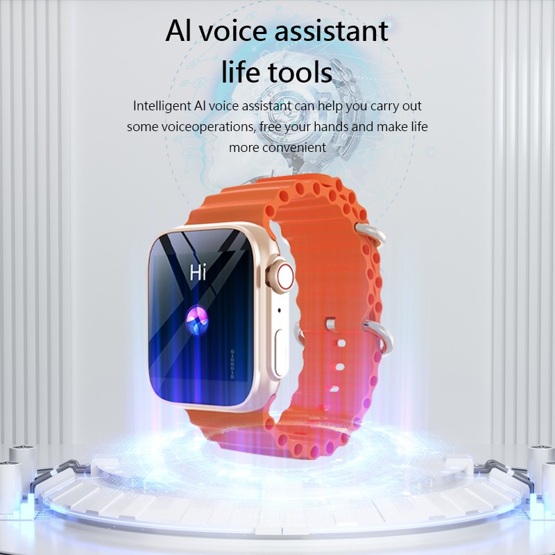 U8 Ultra Smart Watch Men Women 1.44" Bluetooth Call Smartwatch Sleeping Heart Rate Monitoring Custom Dial Sport Modes. 