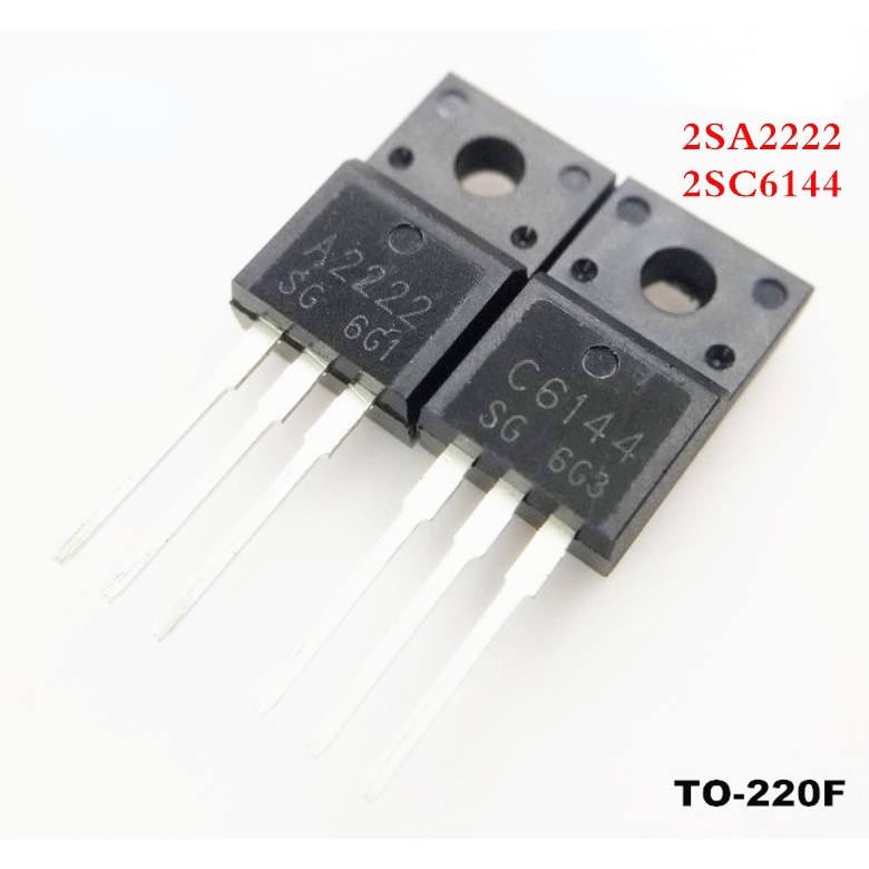 2SA2222 & 2SC6144 A2222 C6144 Pair PNP NPN Transistor 50V 10A  For Epson L130 L110 L210 Logic Card PLC. 