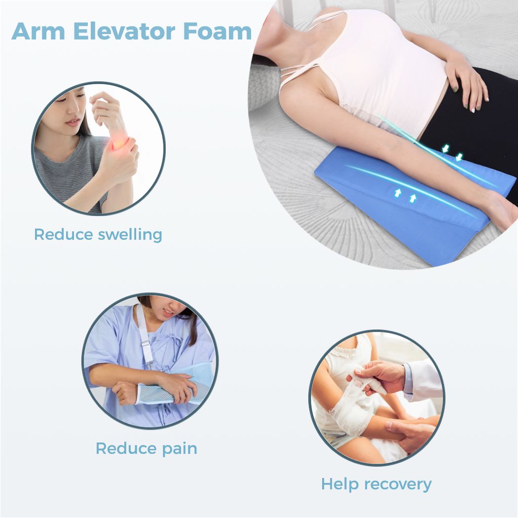 Arm Elevator Pillow Soft Foam Elbow Support Pillow For Bed Sores Ergonomic Arm Rest Wedge Pillow Arm Support Sponge For Sleeping. 