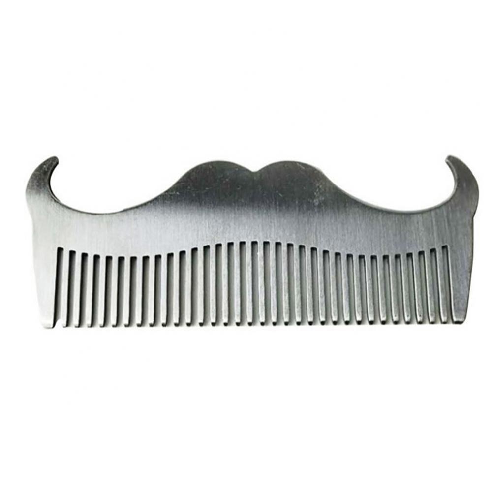 【3C VictoryEagle】Mustache Steel Beard Grooming Shaping Comb Men Styling Tool Hair Shaping Comb волос. 