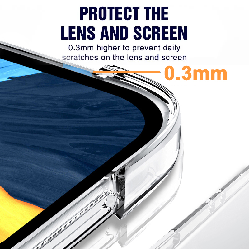 Lenuo Shockproof Silicone Case For Apple iPad 2 / 3 / 4 Wi-Fi Soft Transparent Back Cover. 