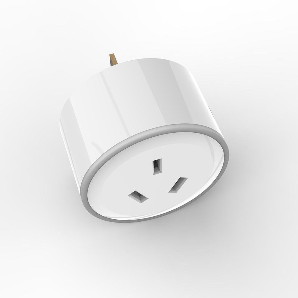 XS-A18 AC100-240V 10A AU Plug WIFI Control Socket Wireless Timer Switch Outlet With RGB LED Light Voice Control -. 