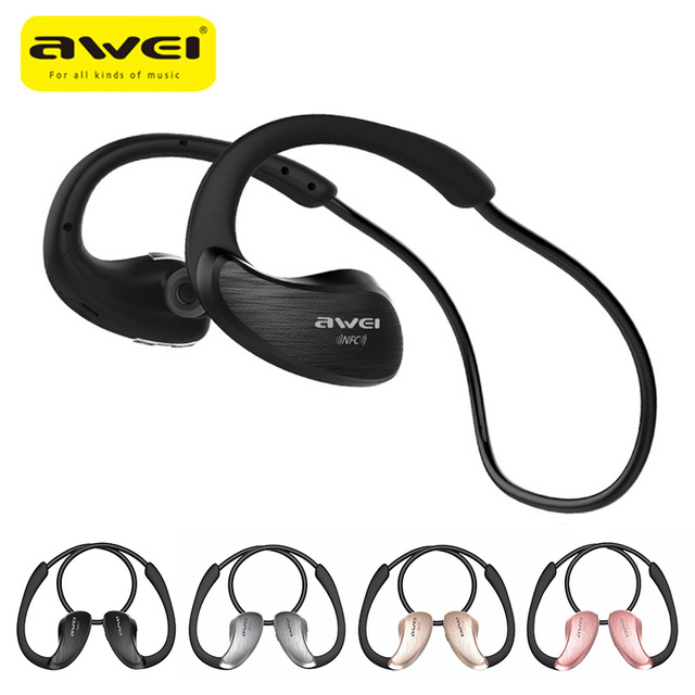 Original Awei A885BL Waterproof Bluetooth Headphone with NFC Function Black