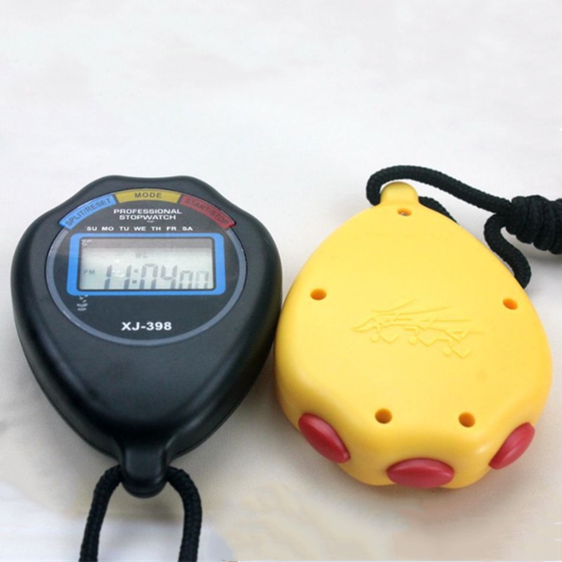 Digital Sport Stopwatch Timers Handheld Professional Waterproof Chronograph Stopwatch LCD Timer Counter with Strap Kitchen Timer. 