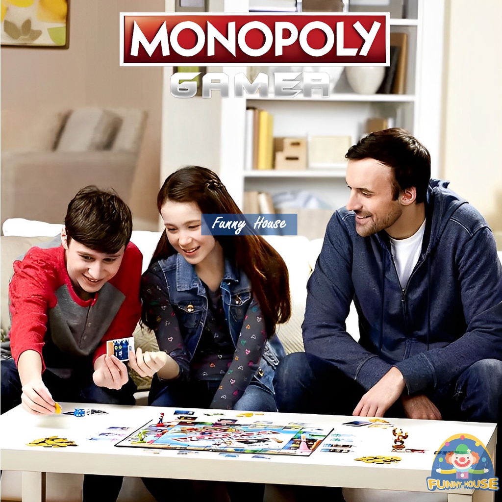 Billionaire Game MONOPOLY Games Include Mario Pony Horse Board. 