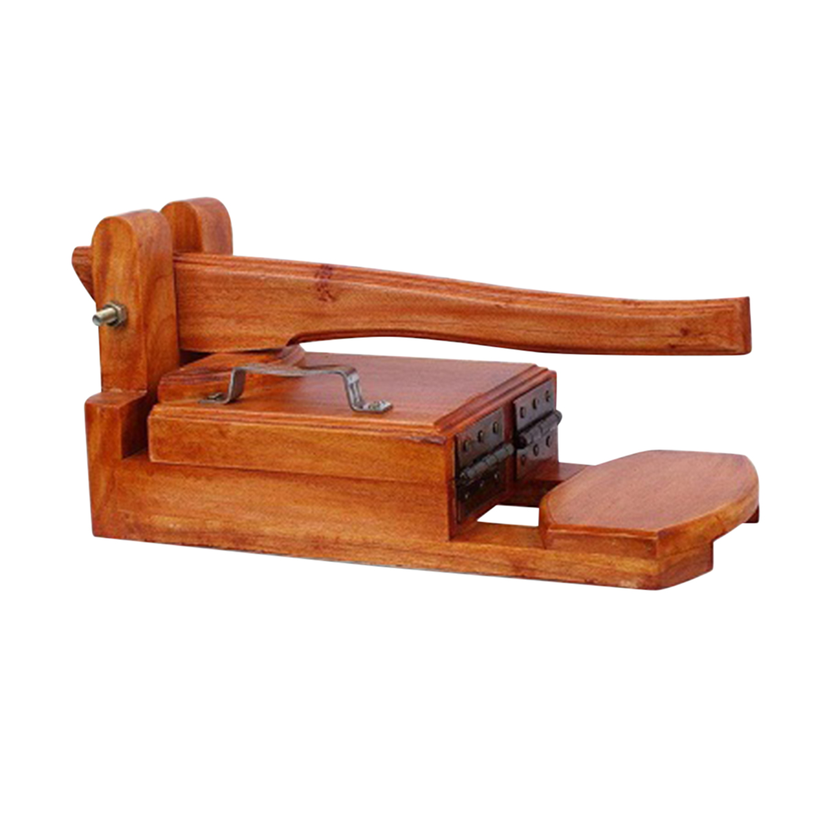 Wooden Square Easy Roti Maker with roti paper and both side tape. 