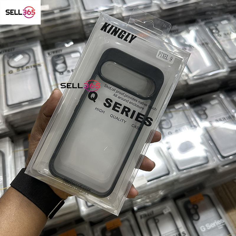 For Google Pixel 9 Q-Series Magsafe Magnetic Wireless Charging Transparent Phone Case For Google Pixel 9 Back Cover. 