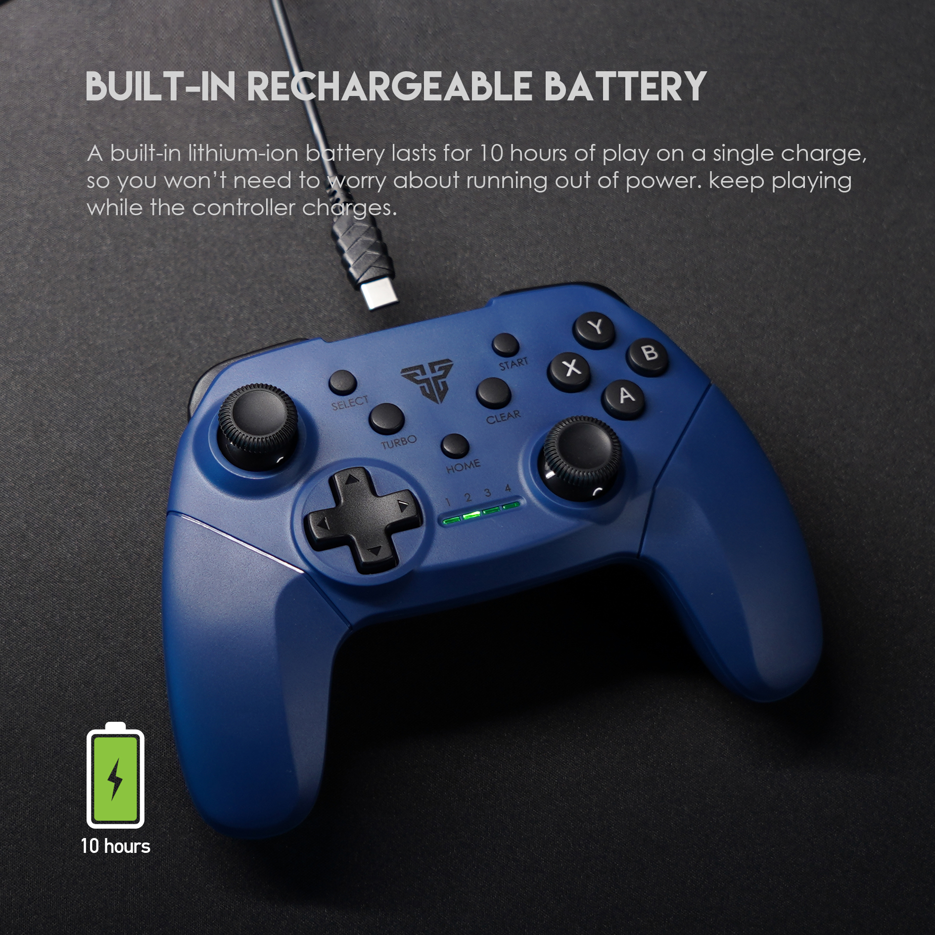FANTECH WGP13 2.4G Wireless Gamepad For Windows PC,PS3 Turbo Vibration Control Joystick. 