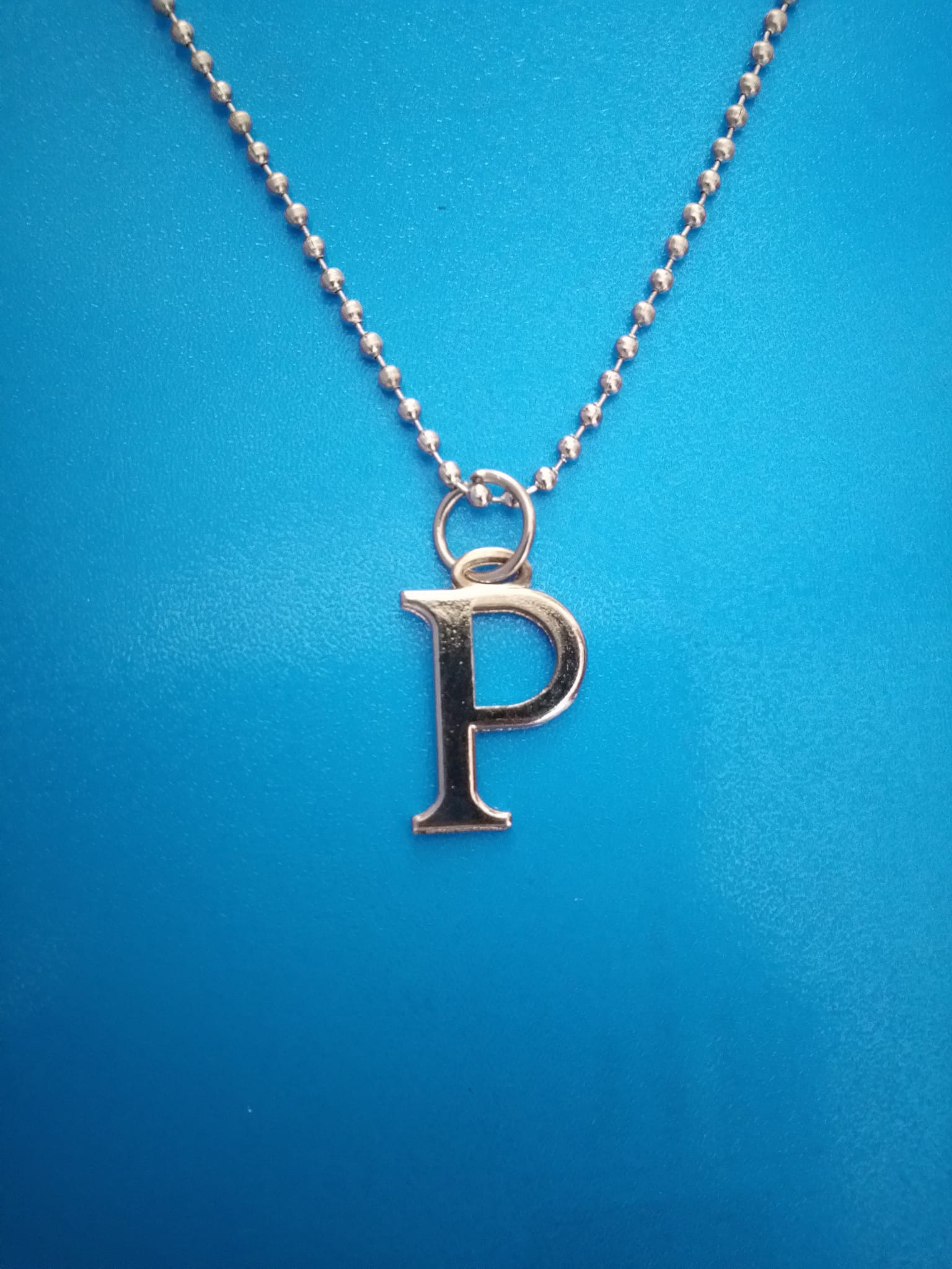 P Letter Locket with Chain: Buy Online 