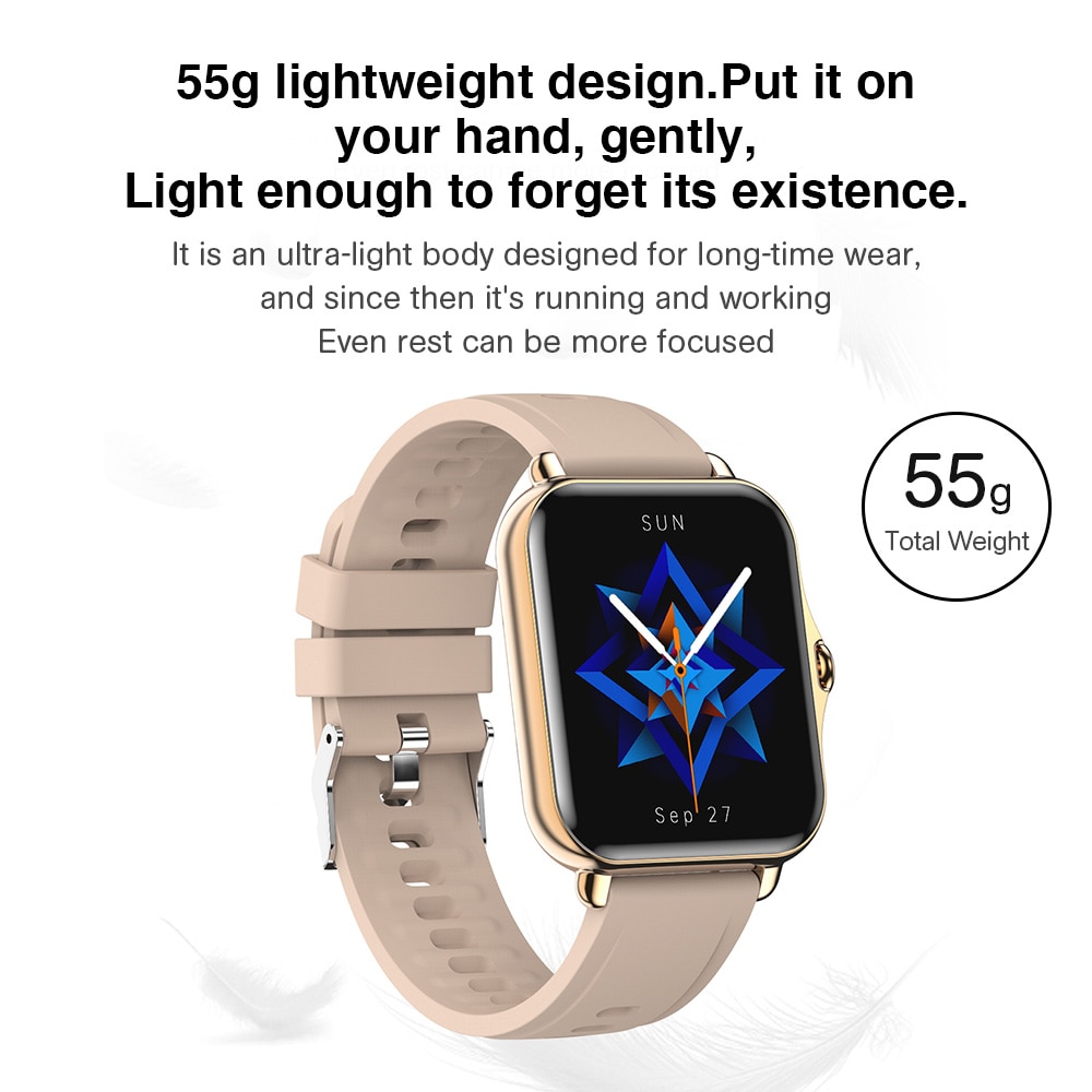 Smart Watch Men Women Bluetooth Call Waterproof Music Control Fitness Tracker Q-8 1.69 Inch Screen Smartwatch For Android IOS. 