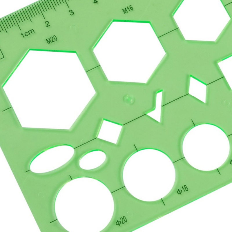 Top Architectural Templates Landscaping Architecture Drafting Ruler Shapes Drawing Stencils for School Work Green Plasti. 