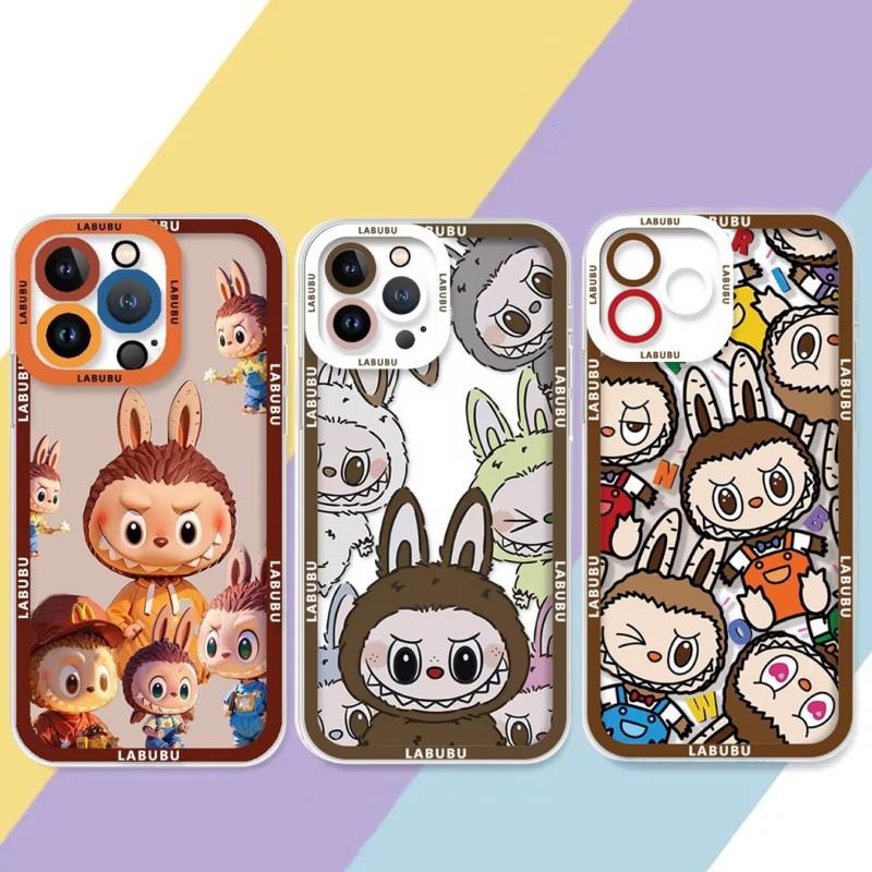 Phone Case For Samsung Galaxy S24 Note 20 Ultra Plus S23 FE A05S A05 A24 M23 5G A03 Core shell Soft Clear TPU POP MART Labubu Cartoon Anti-falling Full Protection Camera Protective Lens Protection Luxury Anti-Knock Cute Shockproof