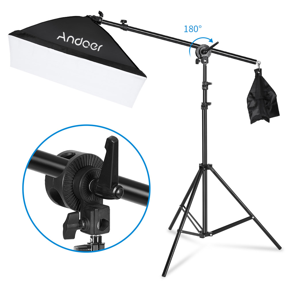 Andoer Softbox Light Kit Studio Photography Kit with Softbox Light Stand for Portrai Product Wedding Photography Live Streaming. 