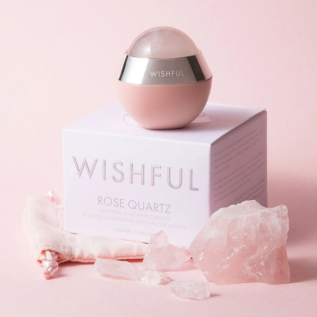 Wishful - Rose Quartz Depuffing & Sculpting Roller