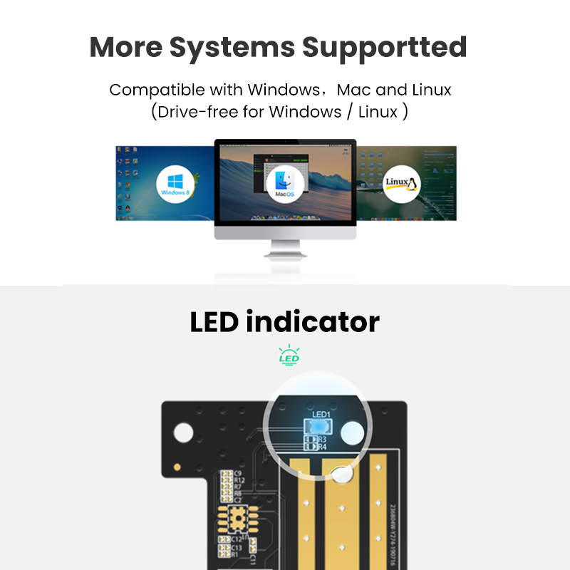 UGREEN PCIE to M2 Adapter NVMe M.2 PCI Express Adapter 32Gbps PCI-E Card x4/8/16 M&B Key SSD Computer Expansion Cards. 