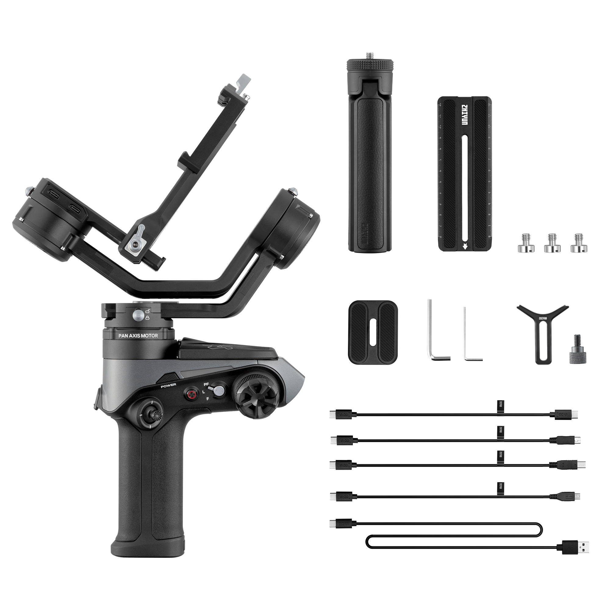 ZHIYUN Weebill 2 Gimbal Stabilizer for Mirrorless & DSLR Camera-18650-2600mAh Battery (Static State:Max:±0.04°, Min:±0.01°). 
