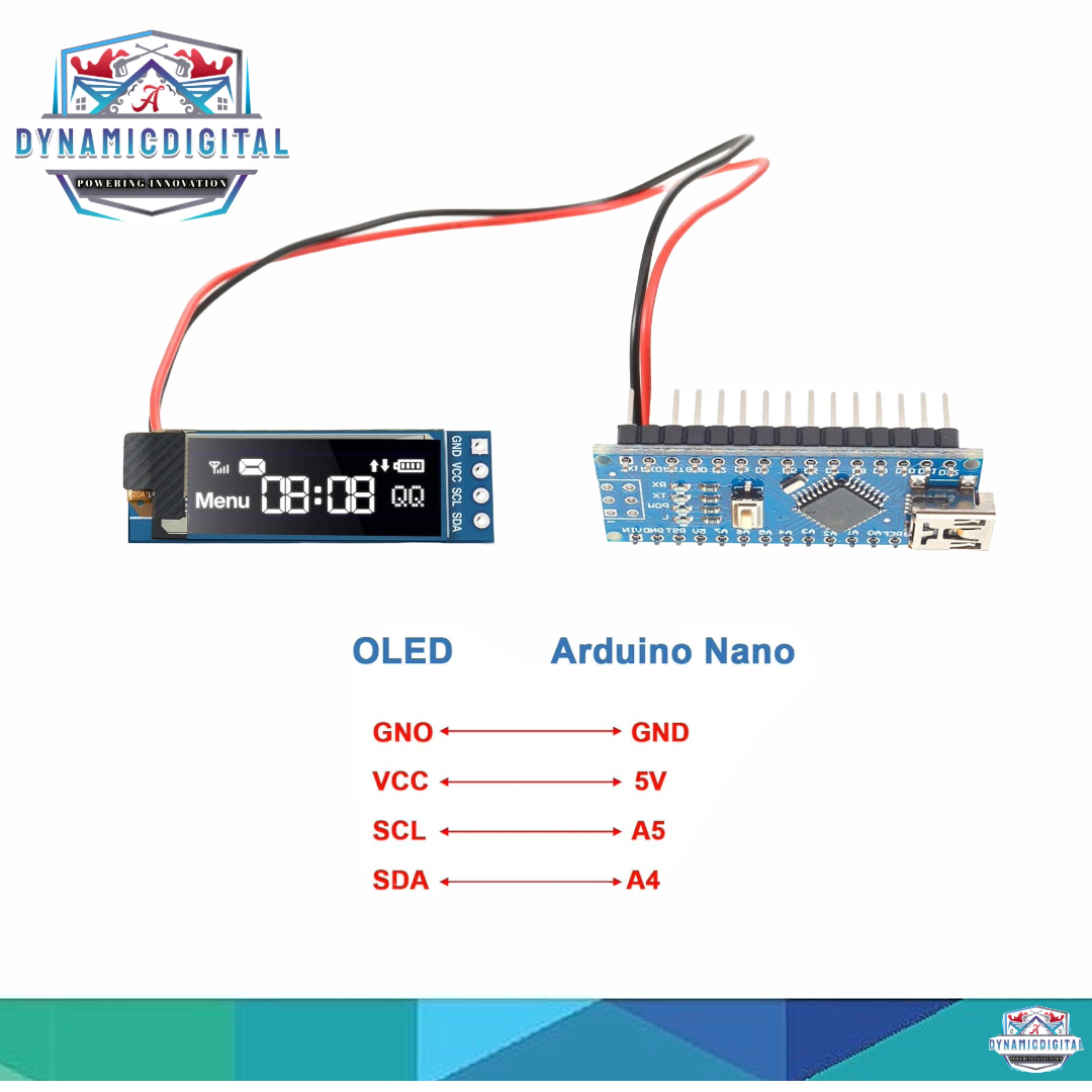 0.91 SSD1306 IIC I2C OLED LCD Display 128x32 3.3V5V AVR PIC STM32 Arduino. 