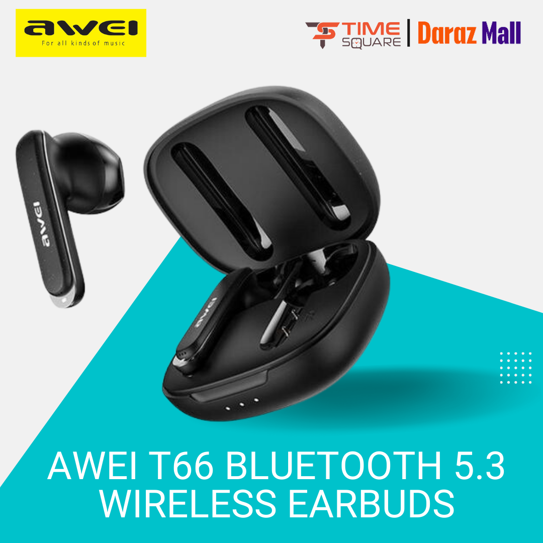 Awei T66 Bluetooth ENC Earphones TWS Wireless Earbuds