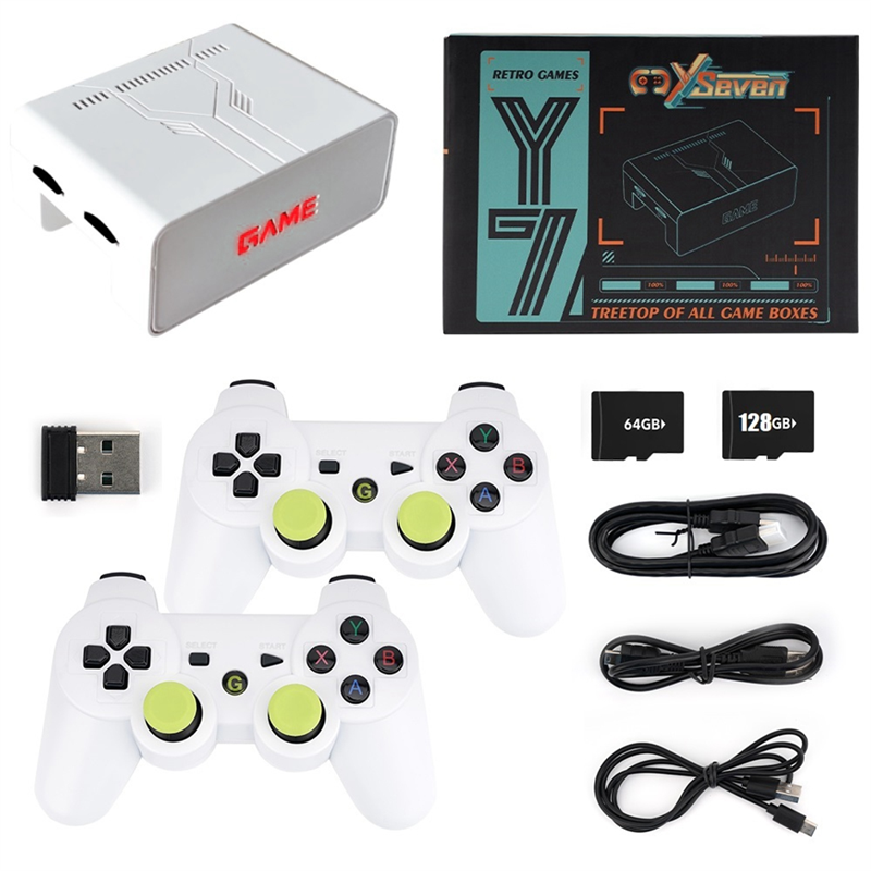 Y7 Video Game Console 64G+128G 11000 Games Retro Handheld Game Console Wireless TV Game Player for PSP 36 Emulator