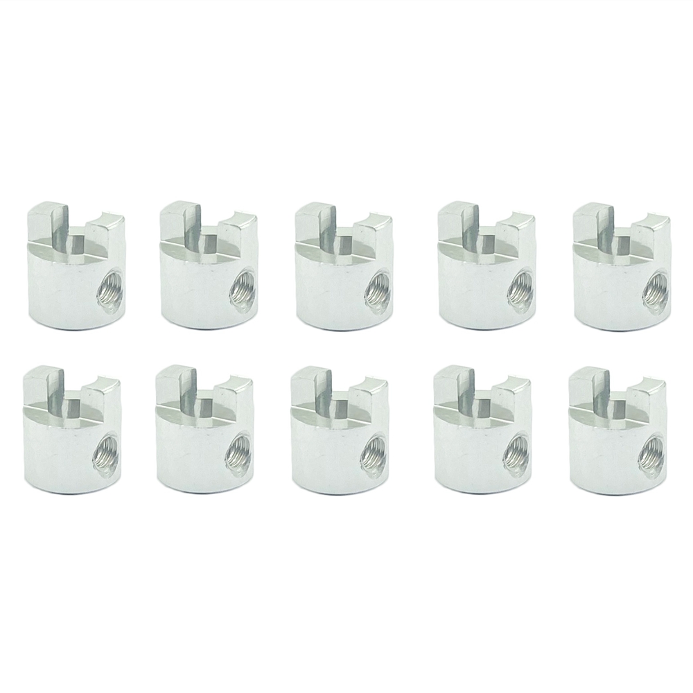 10Pcs 4mm Metal Connector Paddle Fork for Rc Boat Drive Shaft,Silver